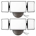 Olafus 60W Flood Lights Outdoor 2 Pack, Switch Controlled LED Security Lights 6000LM, 6500K Outside Floodlight, IP65 Waterproof Exterior Light Fixture