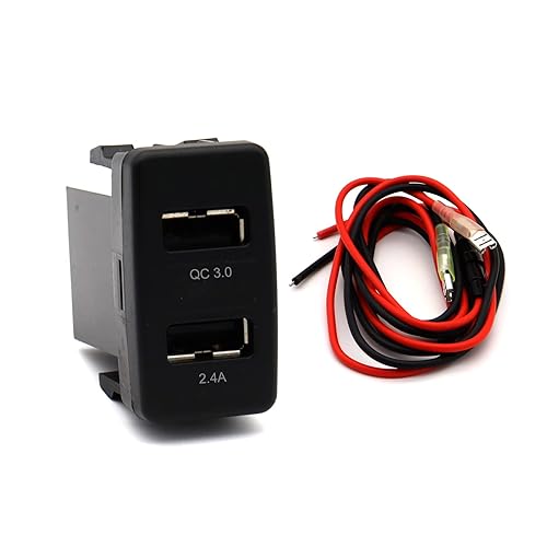 AWADUO Quick Charger 3.0 Car Power Port Adapter - 2.4A QC USB Socket for iPad/Samsung/Huawei & Other USB Devices