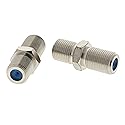 IDEAL INDUSTRIES INC. 85-339 Coax Adapter Female to Female, F-Splice Coax Cable Adapter for High-Definition Applications, 4 Adapters