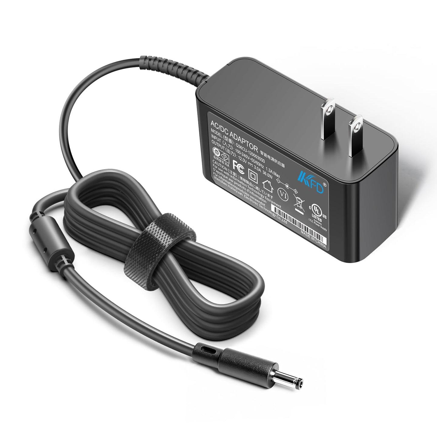 KFD 12V AC Adapter for DOSS SoundBox XL Charger Braven BRV-X BRV-HD, LG Music Flow H4 NP8350, Echo Dot 3rd 4th Gen Echo Show 5, JBL Flip 1 Speaker…