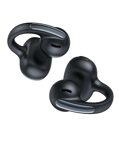Baseus Bowie MC1 Open Ear Clip-On Earbuds, Adaptive Comfort with Anti-Drop Design, Impactful Sound with Adaptive Bass Boost, Adaptive Noise Cancelling