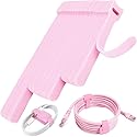 70pcs Cable Ties Reusable Pink Wire Ties Cable Management Cord Ties Reusable for Electronics Hook and Loop Cable Ties for Computer 4 6 8 Inch