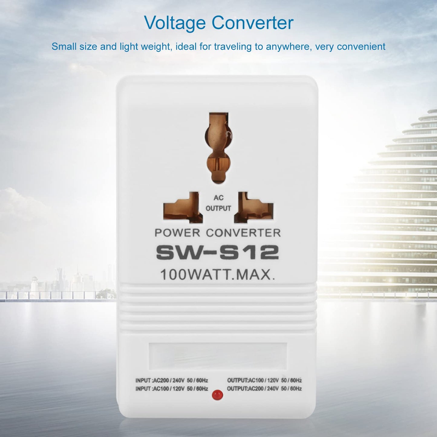 Chazcool 110V/120V to 220V/240V Converter, 50W Dual Channel Transformer Plugs 220V/240V to 110V/120V, Step up/Down Travel Adapter CN Standard Plug…