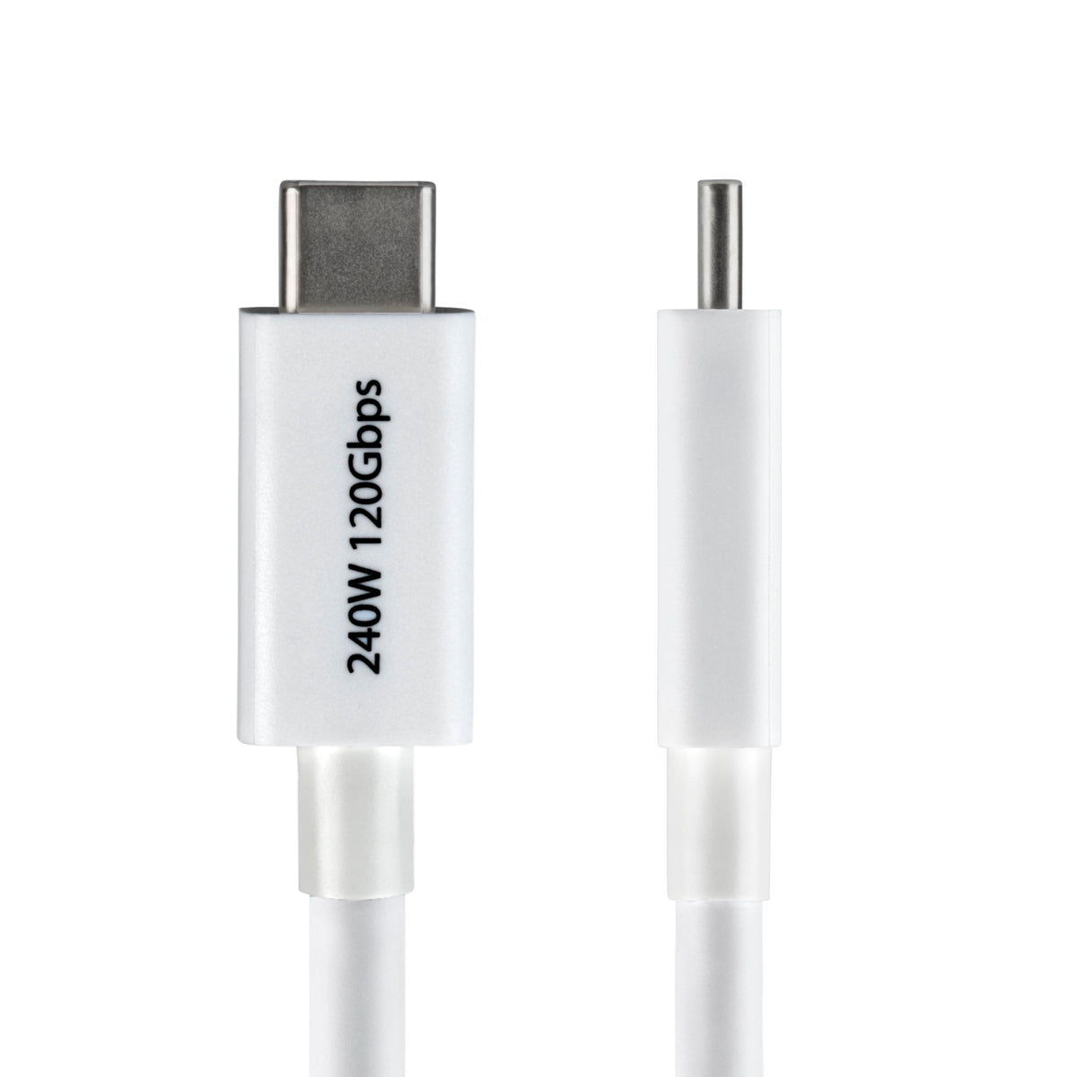 StarTech 3ft/1m Thunderbolt 5 Cable USB-C 80Gbps 240W PD 8K 60Hz White