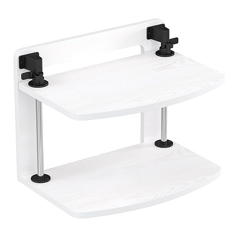 WikrOck Computer Monitor Stand Riser for Reduced Neck Strain, Adjustable Height Desk Shelf Organizer Monitor Riser Stand for PC Monitor - Not