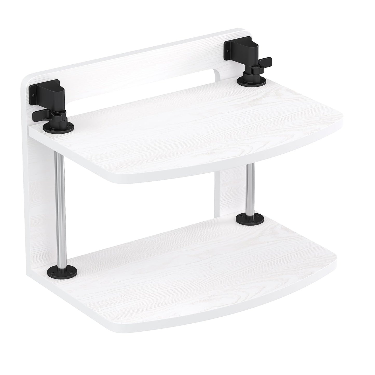 WikrOck Computer Monitor Stand Riser for Reduced Neck Strain, Adjustable Height Desk Shelf Organizer Monitor Riser Stand for PC Monitor - Not