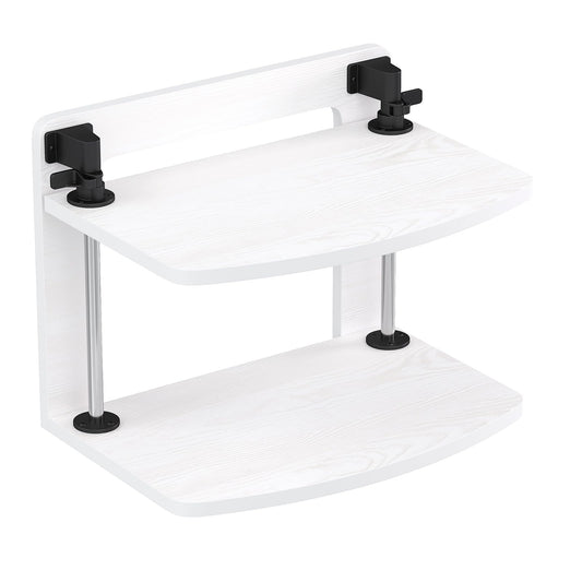 WikrOck Computer Monitor Stand Riser for Reduced Neck Strain, Adjustable Height Desk Shelf Organizer Monitor Riser Stand for PC Monitor - Not