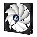 ARCTIC F12 TC - 120 mm Case Fan with Temperature Control, Quiet Motor, Computer, Fan Speed: 300-1350 RPM - Black, White