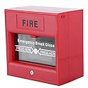 Door Emergency Exit Alarm Button, Emergency Door Release Security Glass Break Alarm Switch for Home/Business Security Panic Box