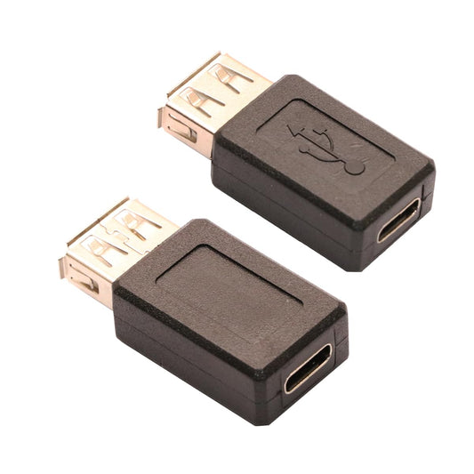 ZJKJHJY USB-C to USB-A Female Bidirectional Adapter, Type-C to USB A Female Coupler Convert,Support Charge & Data Sync