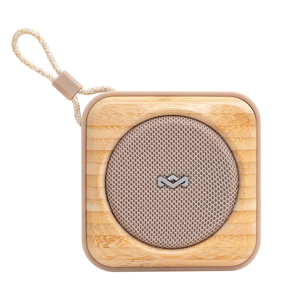 House of Marley Roots Bluetooth Speaker, Portable Wireless, IP67 Waterproof, 10-Hour Playtime, Quick Charge, Party Pair, Bottle Opener, Eco-Friendly
