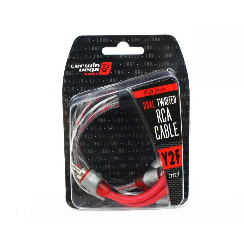 CERWIN VEGA CRV3 1m Dual Twisted RCA Molded Cable