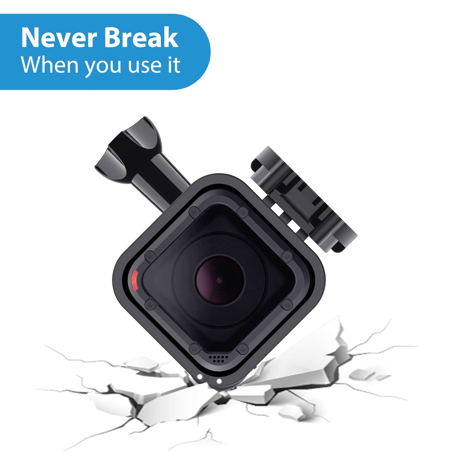 Frame Mount Housing Case for GoPro Hero 5 Session, Hero 4 Session, Upgrade Protective Housing Frame Shell Mount Holder with Buckle & Thumb Screw