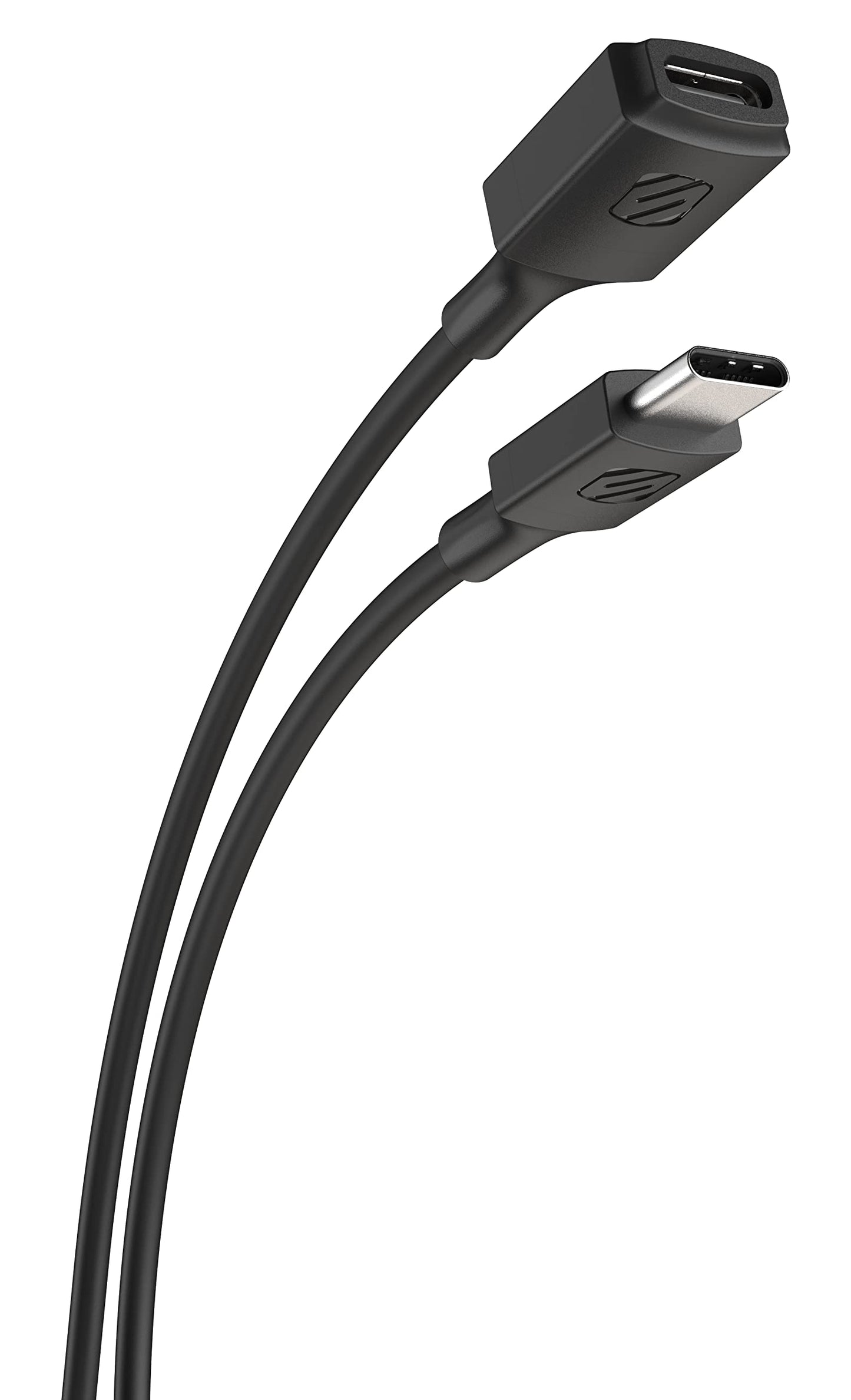 Scosche USBCEXT6-SP ExtendIt USB Type-C Female to USB Type-C Male Extension Cable 6-Foot, Black