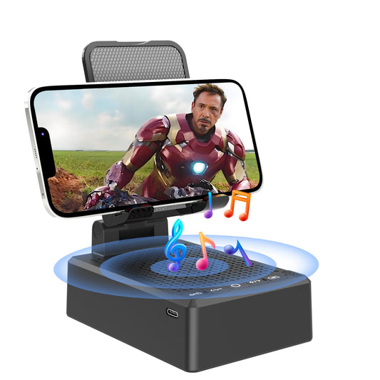 Gifts for Dad Boyfriend,Cell Phone Stand with Wireless Bluetooth Speaker,HD Surround Sound Bluetooth Speaker for Home Kitchen and Outdoors Compatible
