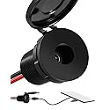 Starlink Mini RV DC Cable Panel Mount, DC Boost Adapter with Waterproof Cover, 5521 Port Panel Mount Power Adapter, Embedded Installation for RV…