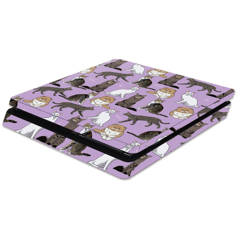 MightySkins Skin Compatible with Sony PS4 Slim Console - Cat Chaos | Protective, Durable, and Unique Vinyl Decal wrap Cover | Easy to Apply, Remove