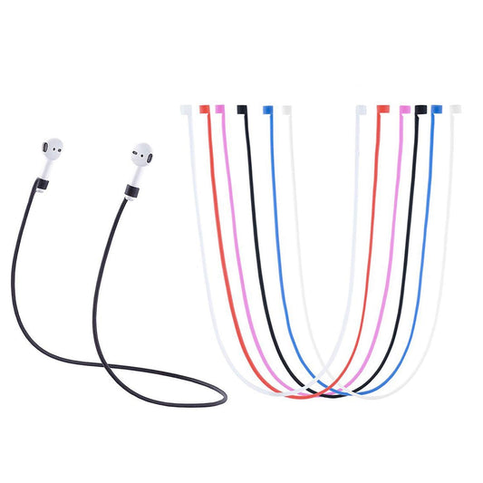 MOTANAR AirPods Straps, Soft Silicone Sport Earphones Anti-Lost Strap, Colorful Wire Cable Connector for Apple Airpods Wireless Bluetooth Earphones