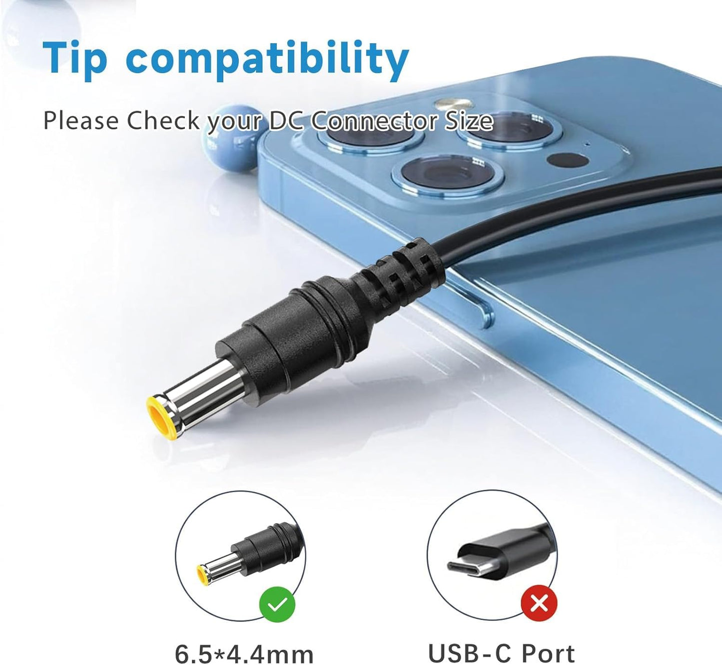 HHZ 14V 4A AC/DC Monitor Power Cord Compatible with Samsung SyncMaster 32” 27" 24" 22" 23" 20" 19" 18" 17" 15” Screen LED LCD TFT, 56W Monitor…