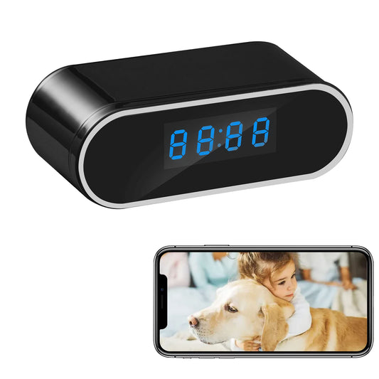 ZHOLIRNI Wireless Clock Camera?HD 1080P Nanny Cam with Night Vision and Motion Detection for Home,Business,Pets
