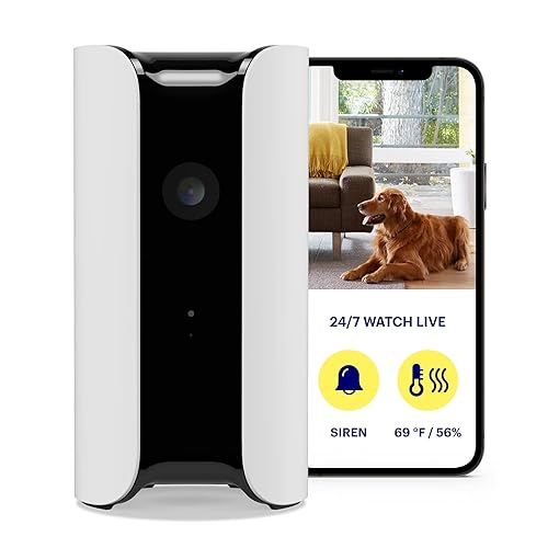 Canary Pro Indoor Home Security Camera 1080p HD WiFi IP | 24/7 Watch Live Video, Siren, Climate Monitor, Motion Alerts, Two-Way Talk, Night Vision
