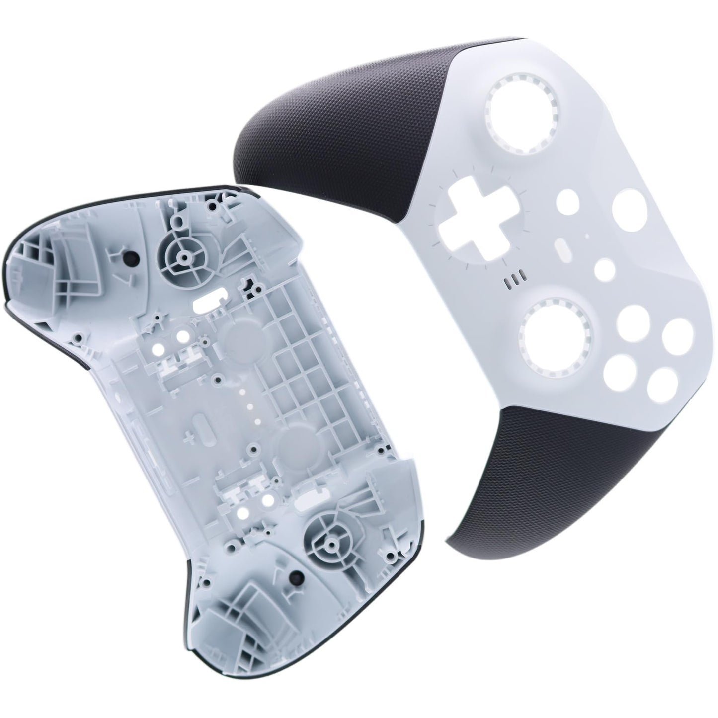 Deal4GO Back Shell Case w/Front Housing Cover Faceplate kit Replacement for Xbox One Elite 2 Series Controller Model 1797 (White)