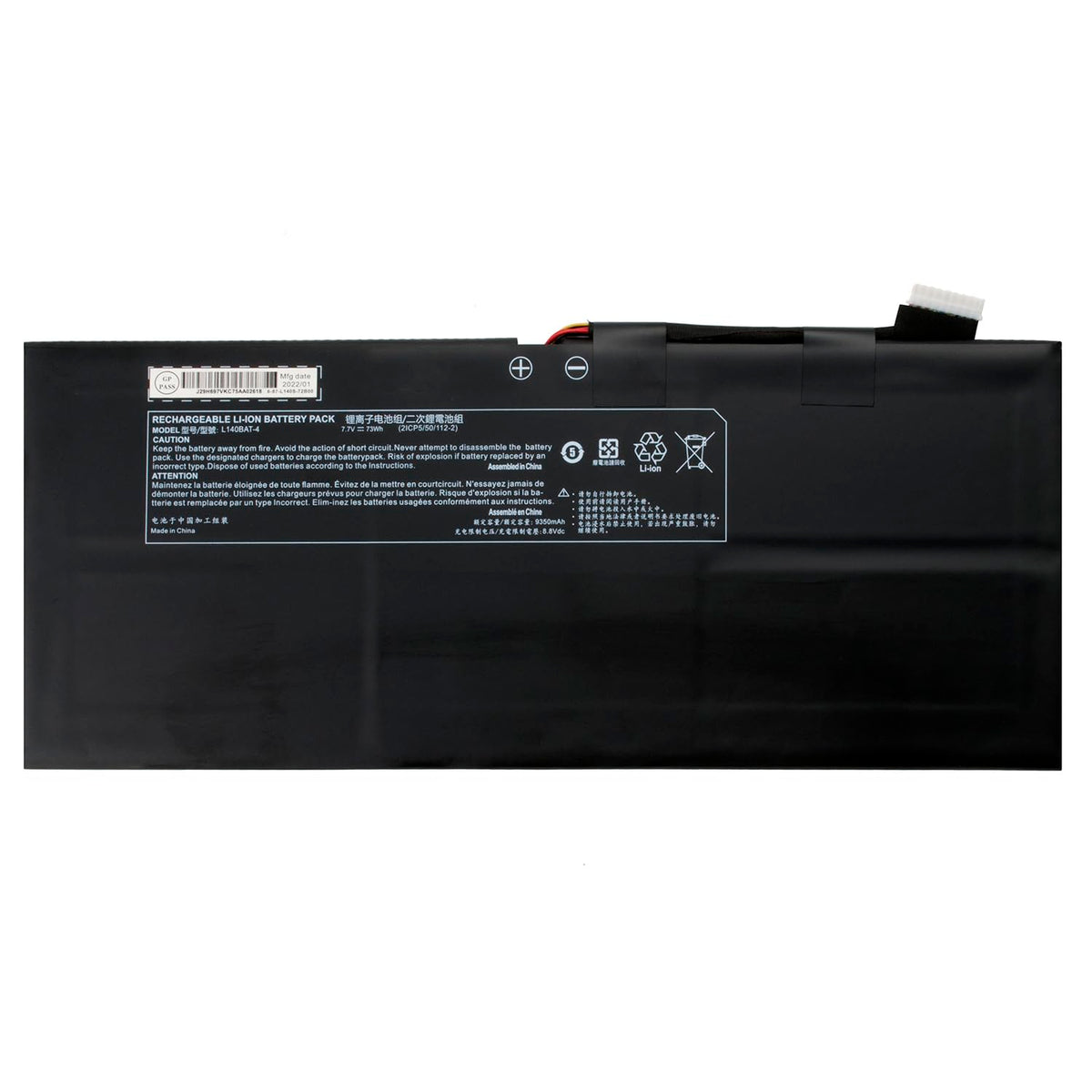 DGFTB L140BAT-4 6-87-L140S-72B01 Laptop Battery for Lemp9 System76 Darter Pro 2021 L140CU L141CU L140MU L141MU 2ICP5/50/112 for Schenker VIA 14 Late