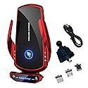 Wireless Car Charger Mount Automotive Electric Induction 15W Fast Charging Auto Clamping Car Phone Holder Mount Wireless Charging Mount Air Vent Phone