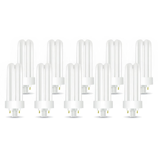 Circle PLT-26W 827 Compact Fluorescent Bulb, 26W Triple Tube, GX24q-3 4-Pin Base, 2700K Warm White, Replaces Sylvania CF26DT/E/IN/827 & Philips PL-T