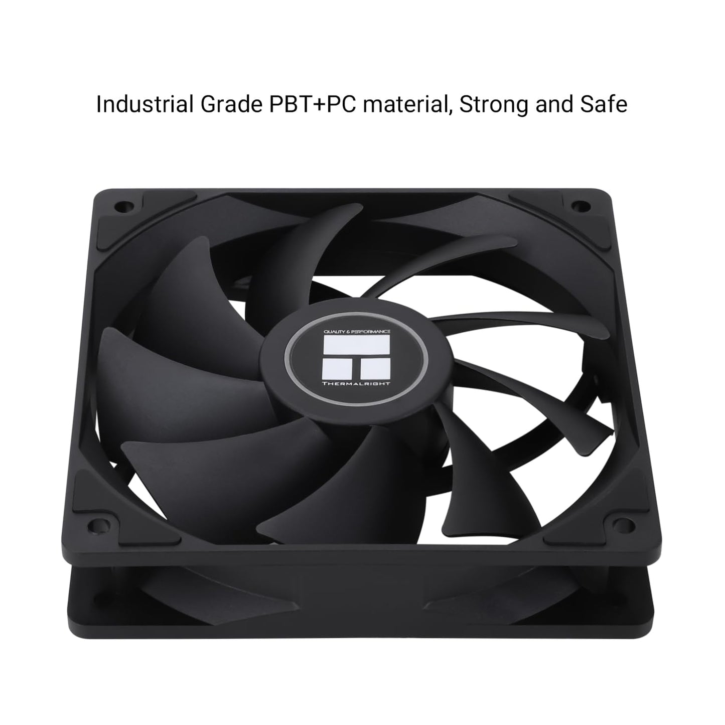 Thermalright TL-C12C X5 CPU Air Fan, 120mm Case Cooler with 1550RPM Speed PC Cooling, in The Unlit Version,5-Fan Packs(120mm,Black)