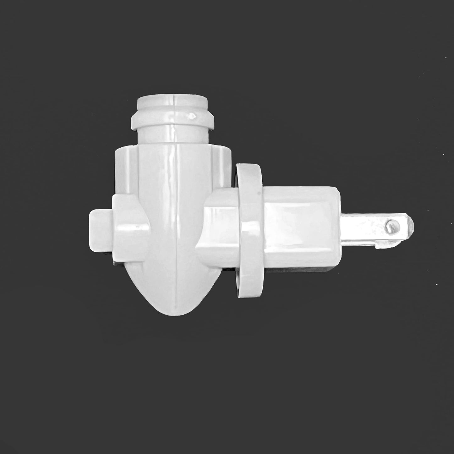 The Porcelain Garden White Rotating Night Light Plug, swiveling Replacement Plug, 120v, E12, for DIY Night Light Projects