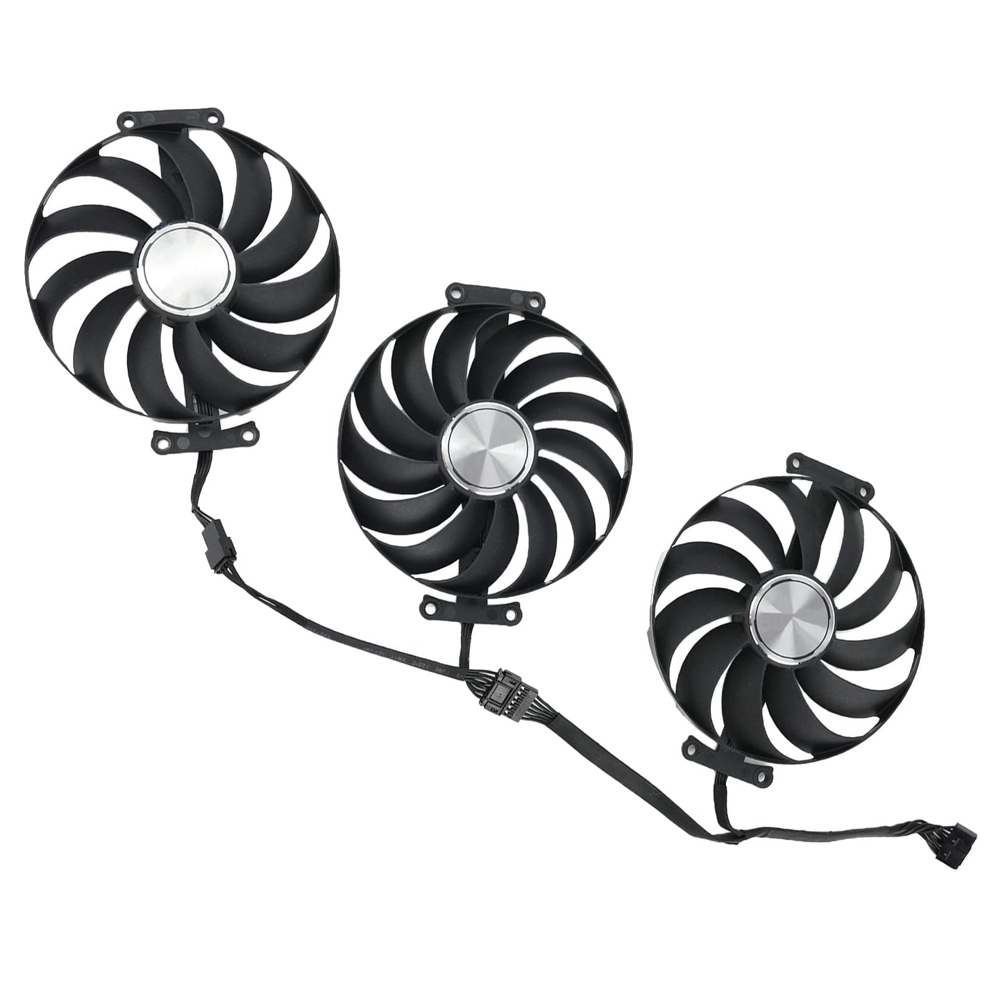 inRobert 95MM T129215SU 12V 0.5A 7Pin Graphics Card Fan for ASUS ROG Strix RX 6700XT 6800 RTX 3070 3080 3090 Gaming Video Card (Full Set Fan)