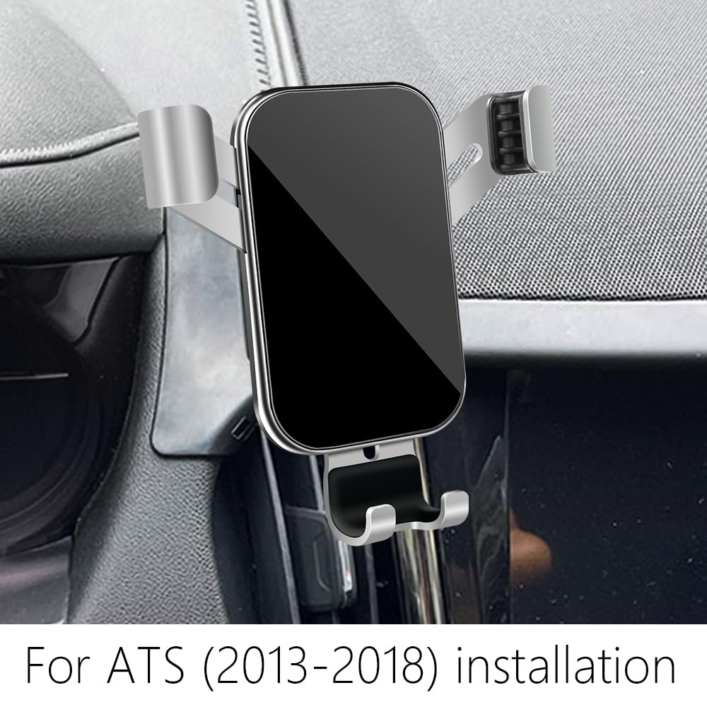 LUNQIN Car Phone Holder for Cadillac ATS 2013 2014 2015 2016 2017 2018 2019 Auto Interior Accessories Best Cell Phones Mount Cellphone Mobile Cradle