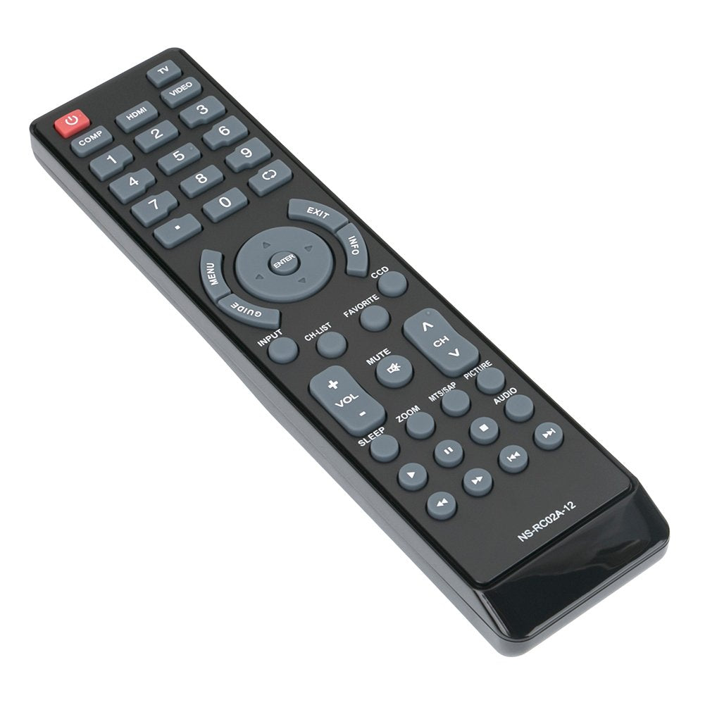 NS-RC02A-12 Replace Remote fit for Insignia TV NS-55L780A12 NS-46L780A12 NS-42L780A12 NS-37L760A12 NS-46E790A12 NS-32E740A12 NS-39L700A12 NS-19E720A12
