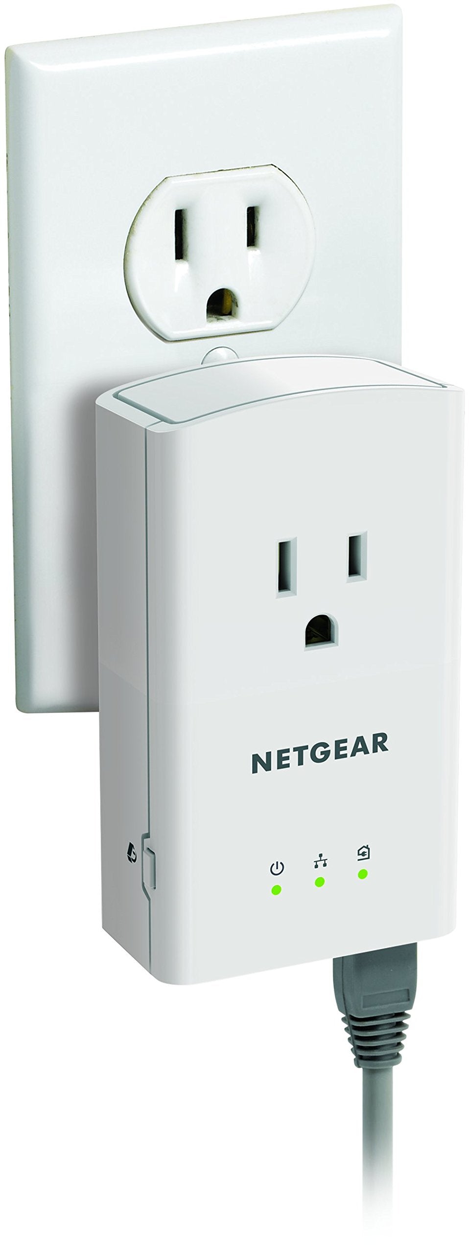 NETGEAR Powerline 500 1-Port Extra Outlet Essentials Edition Starter Kit (XAVB5421)