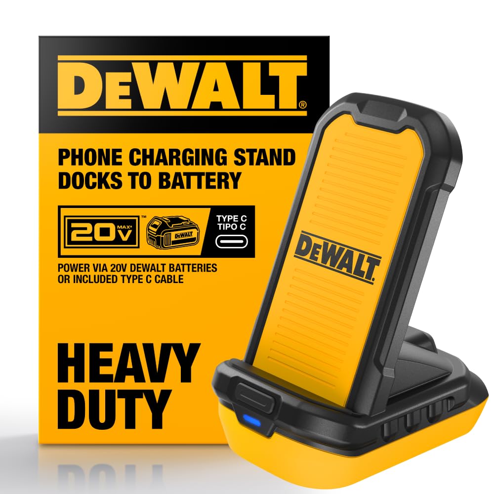 DEWALT Wireless Charger Stand - Compatible with DEWALT 20V MAX Batteries
