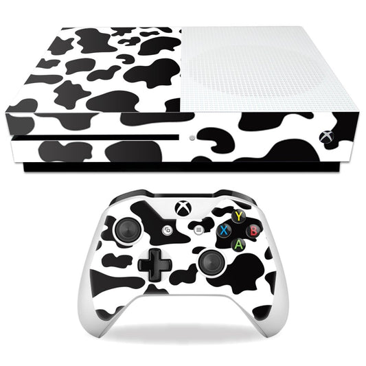 MightySkins Skin Compatible with Microsoft Xbox One S - Cow Print | Protective, Durable, and Unique Vinyl Decal wrap Cover | Easy to Apply, Remove