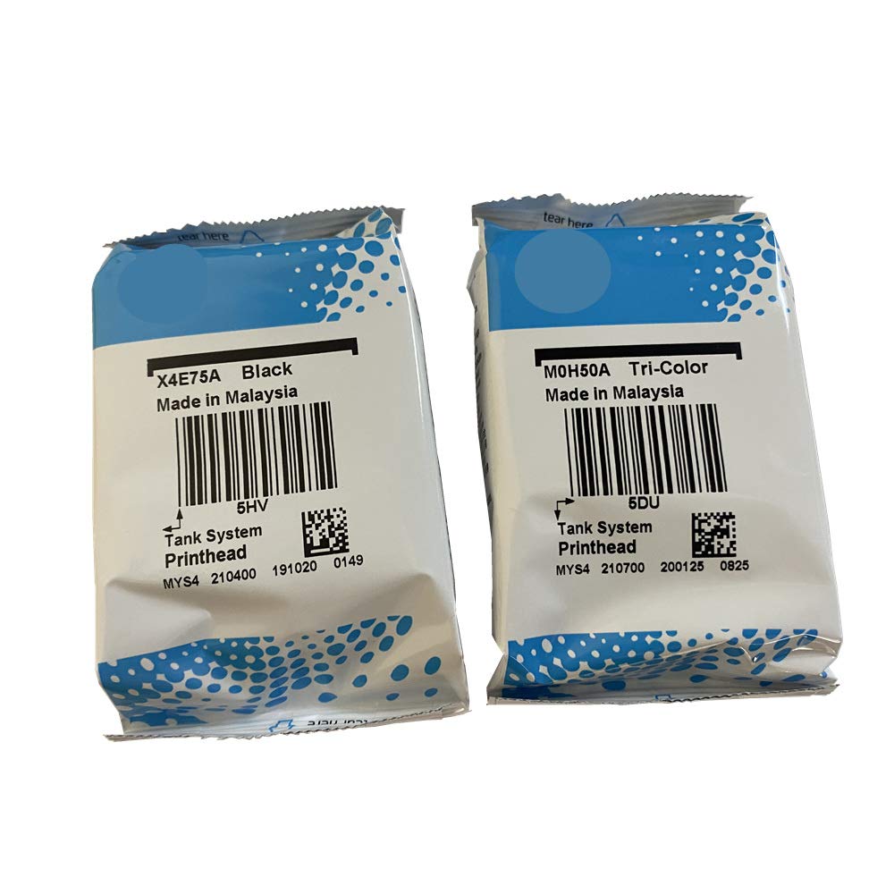 A Set ?Black & Tri-Color? X4E75A M0H50AA Print Head GT53 printhead for HP 517, 514, 532, 617, 515, 508, 510, 511, 518, 519, 531, 538, 610, 618