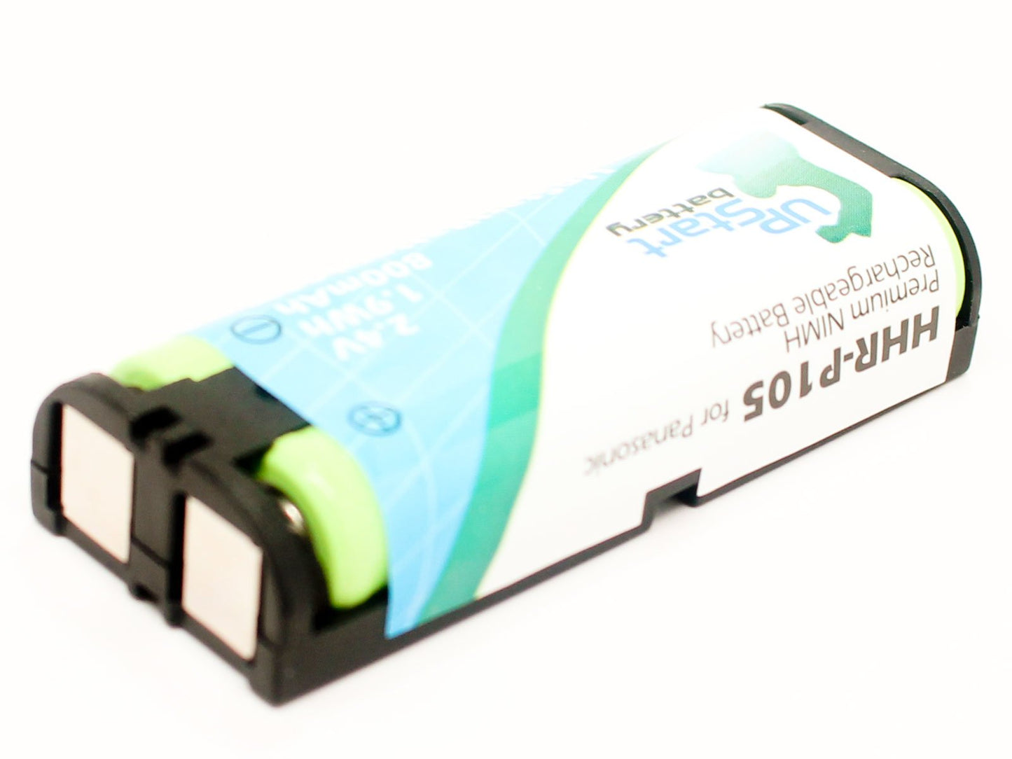 HHR-P105 Battery for Panasonic KX-TG6700, KX-TGA670B, KX-FG2451, KX-TG6702, KX-TG6700B, KX-TG2432 Cordless Phones (800mAh, 2.4V, NI-MH)