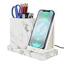 Wireless Charger with Desk Organizer, Wireless Charging Station for iPhone 13/13 Pro Max/13 Pro/12 Series/11/XS Max/XR/X/8Plus/SE 2, Wireless Charging