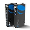OREI USB 3.2 Over Ethernet HDbaseT Cat6 Extender LAN Upto 330 Feet - Extends 4 Ports USB-A Signal Over LAN Ethernet - Power Over Cable for Long