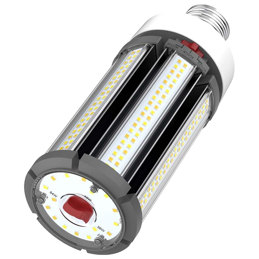 Satco S23142, Selectable LED Corncob Bulb, EX39 Base, Replacement Bulb, 36W