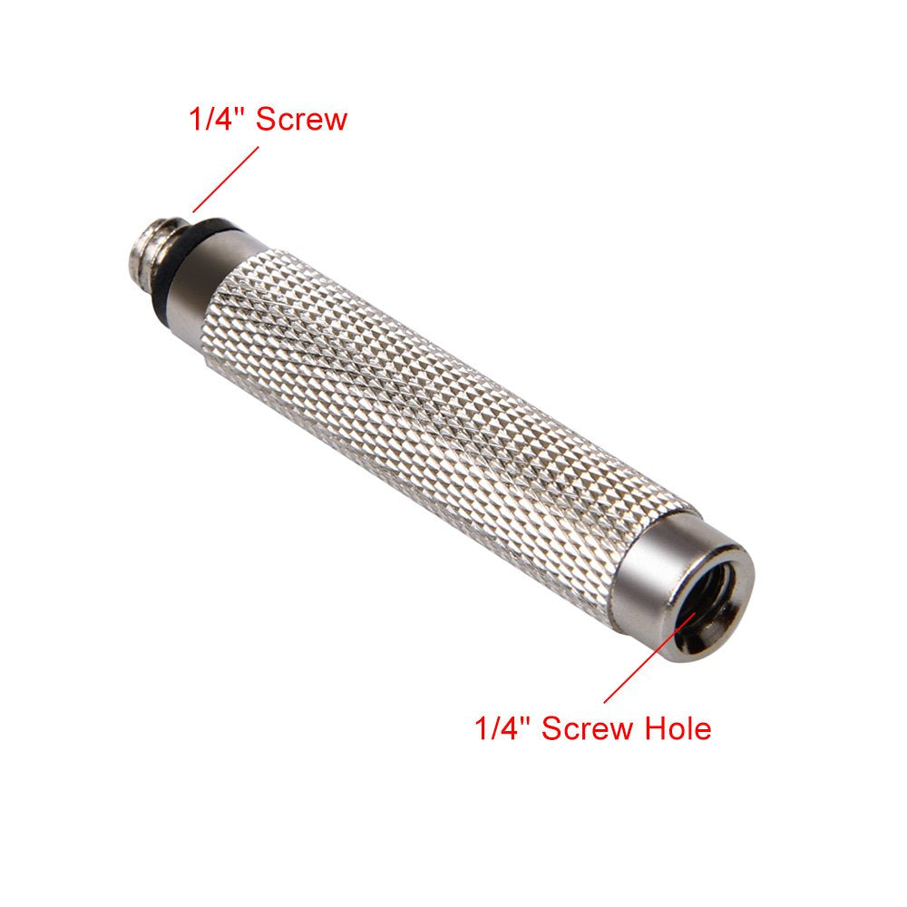 Andoer Handle Grip Extension Rod 1/4inch Screw compatible with Ricoh Theta S & M15 for LG 360 compatible with Samsung Gear 360