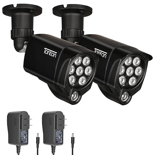 Tonton 2Pack LED IR Illuminator Wide Angle 8-LEDs 90 Degree 100Ft IR Infrared Flood Light, Compatible for CCTV Security Cameras,IP Camera,Bullet