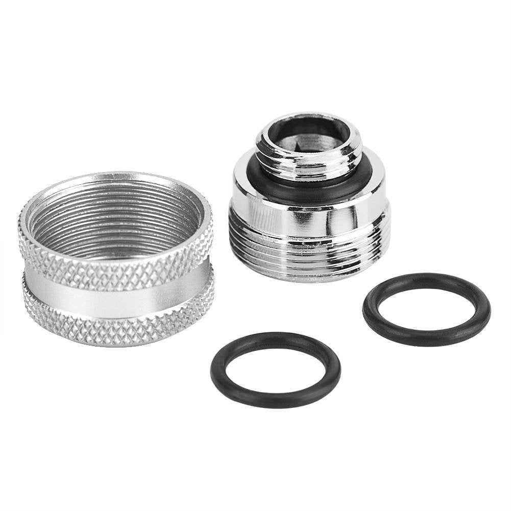 Water Cooling Compression Fitting Acrylic Tube, 14mm OD, Silver, Pack of 4