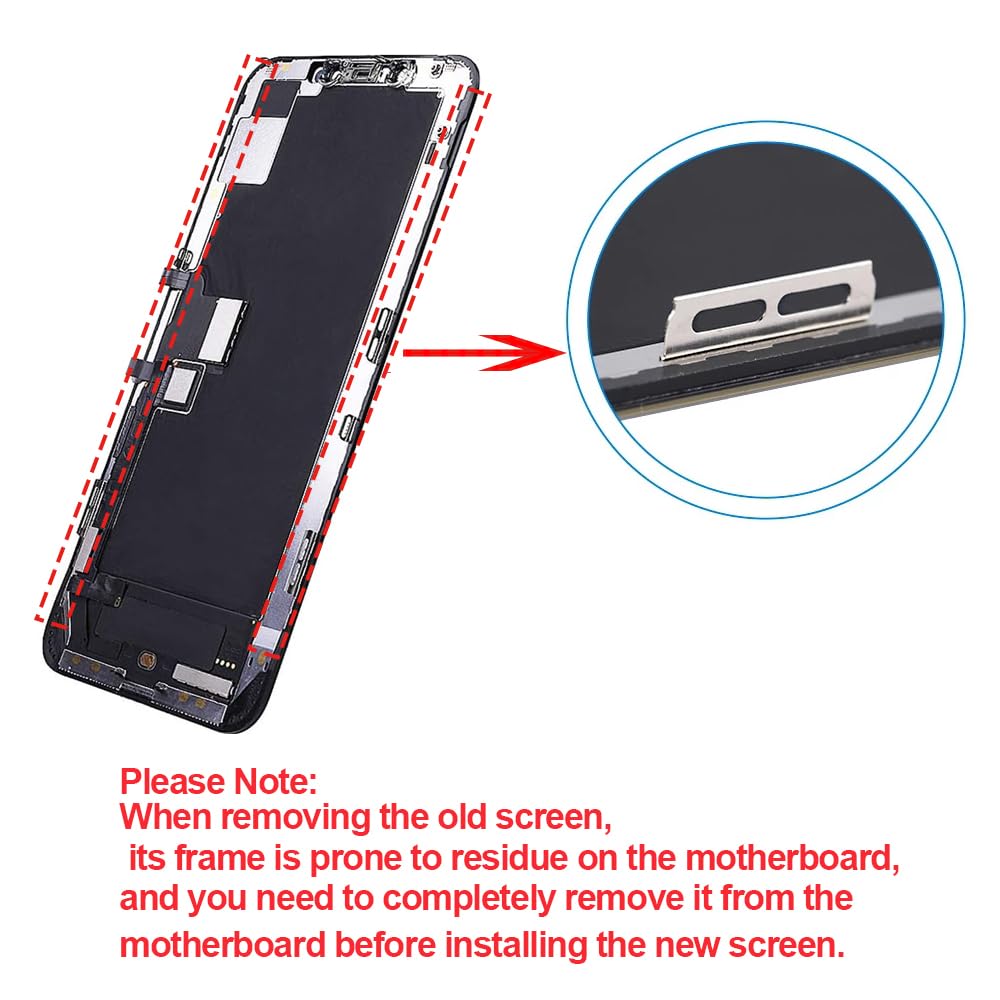 for iPhone 11 Pro Max Screen Replacement 6.5 inch LCD Display 3D Touch Digitizer Frame Assembly Full Repair Kit with Repair Tools, Screen Protector