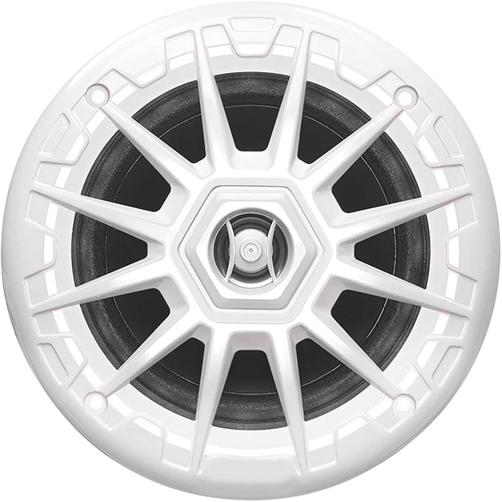 SEACHOICE 5-1/4" 150 Watt, 2-Way LED Speakers, White