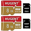 2 Pack SD Card 8GB with Adapter, High Speed Micro SD Card, UHS-I C10 A1 Memory Card for Drone/Tablet/Mobile Phone/Camera/Car Audio/Game Console (8GB)