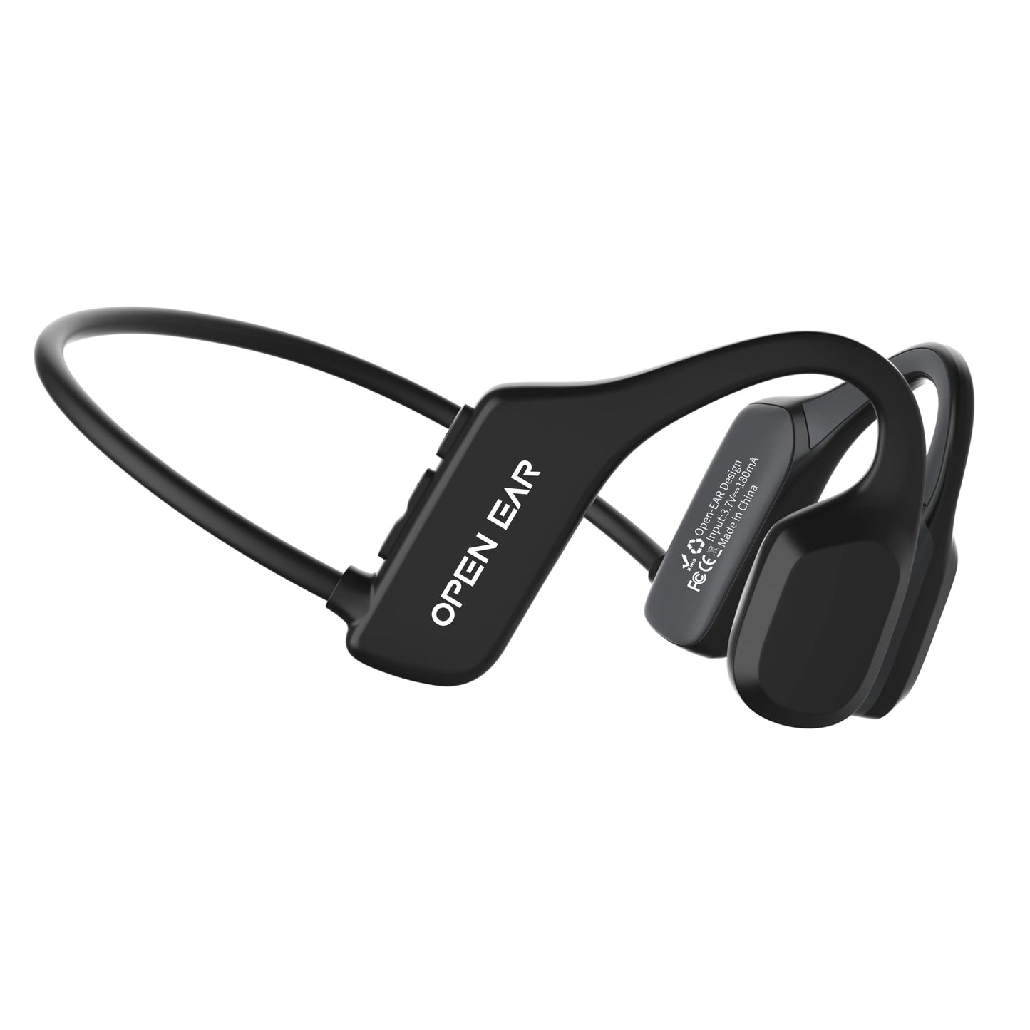 NOERLX Bone Conduction Headphones, Open Ear Wireless Headphones with Microphone, Bluetooth 5.3, 6 Hours of Use Time, IPX5 and Sweat Resistant Sports