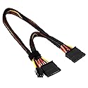 ALINNA SATA 15 Pin x2 to Mini 6 Pin ATX Cord Compatible with Dell Inspiron 3653 3650 HDD SATA Power Cable 12inch/30cm